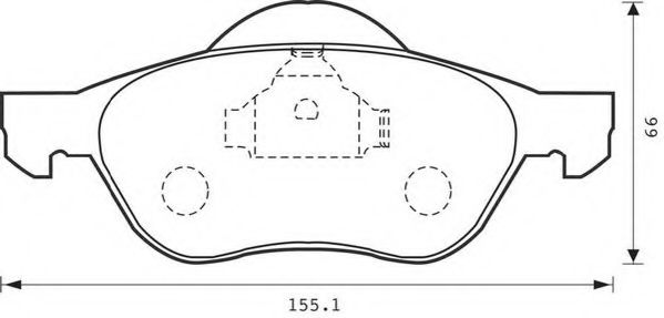 JURID 573016JC Тормозные колодки для RENAULT LAGUNA II (Рено Лагуна 2) JURID 573016JC Тормозные колодки для RENAULT LAGUNA II (Рено Лагуна 2)