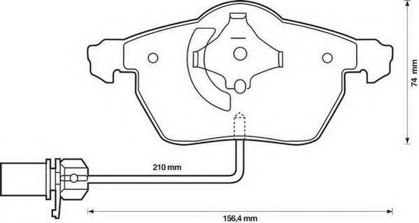 JURID 573037JC Тормозные колодки для VOLKSWAGEN (Фольксваген) JURID 573037JC Тормозные колодки для VOLKSWAGEN (Фольксваген)