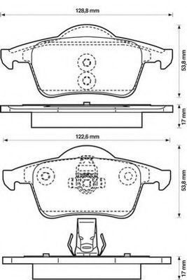 JURID 573132JC Тормозные колодки для PEUGEOT 407 (Пежо 407) JURID 573132JC Тормозные колодки для PEUGEOT 407 (Пежо 407)