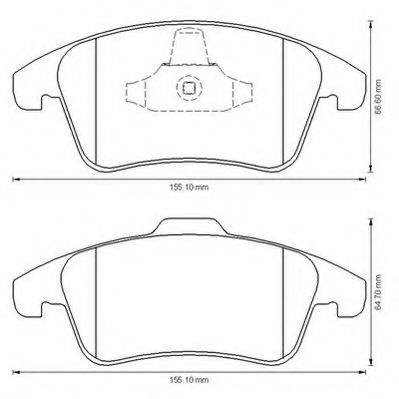 JURID 573193JC Тормозные колодки для CITROËN C4 PICASSO I (CитроËн С4 пикассо 1) JURID 573193JC Тормозные колодки для CITROËN C4 PICASSO I (CитроËн С4 пикассо 1)