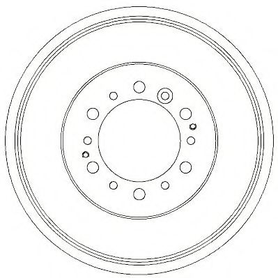 JURID 329273J Тормозной барабан для TOYOTA LAND CRUISER PRADO (Тойота/тоета Ленд крузер прадо) JURID 329273J Тормозной барабан для TOYOTA LAND CRUISER PRADO (Тойота/тоета Ленд крузер прадо)