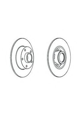 JURID 562371JC Тормозной диск для AUDI A4 (Ауди А4) JURID 562371JC Тормозной диск для AUDI A4 (Ауди А4)