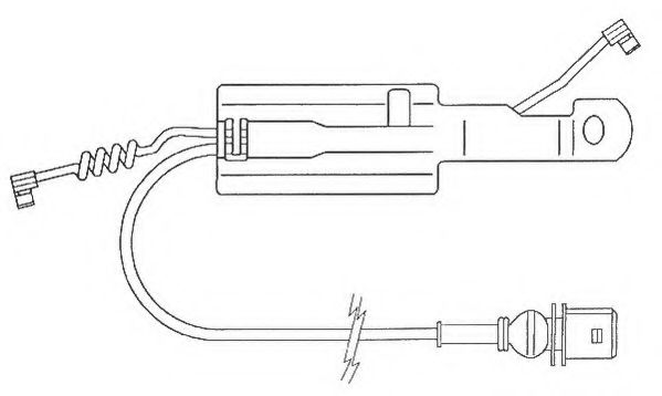 JURID 587034 Сигнализатор, износ тормозных колодок 