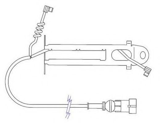 JURID 587044 Сигнализатор, износ тормозных колодок 