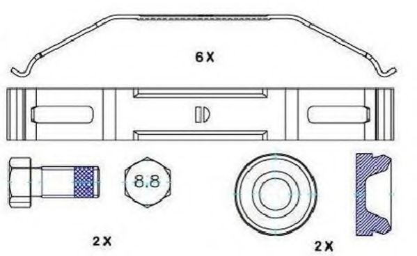 JURID FAC166 Комплектующие, колодки дискового тормоза для DAF LF 55 (Даф Лф 55) JURID FAC166 Комплектующие, колодки дискового тормоза для DAF LF 55 (Даф Лф 55)