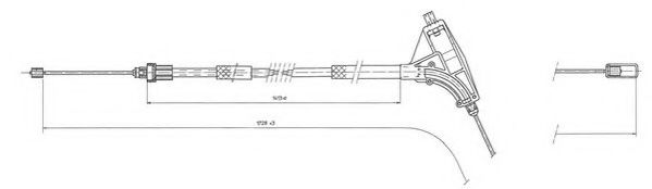 JURID 432415J Трос, стояночная тормозная система для PEUGEOT (Пежо) JURID 432415J Трос, стояночная тормозная система для PEUGEOT (Пежо)