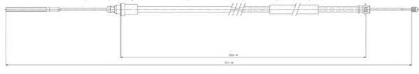 JURID 432417J Трос, стояночная тормозная система для PEUGEOT (Пежо) JURID 432417J Трос, стояночная тормозная система для PEUGEOT (Пежо)
