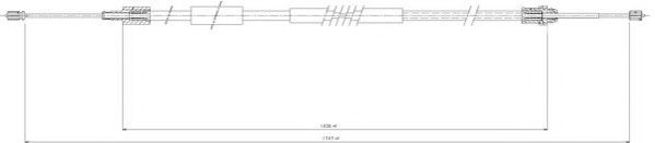 JURID 432420J Трос, стояночная тормозная система для CITROËN BERLINGO (CитроËн Берлинго) JURID 432420J Трос, стояночная тормозная система для CITROËN BERLINGO (CитроËн Берлинго)