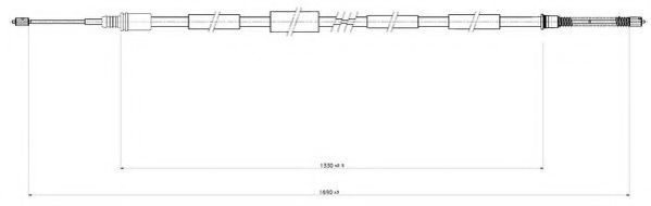 JURID 432885J Трос, стояночная тормозная система для PEUGEOT (Пежо) JURID 432885J Трос, стояночная тормозная система для PEUGEOT (Пежо)