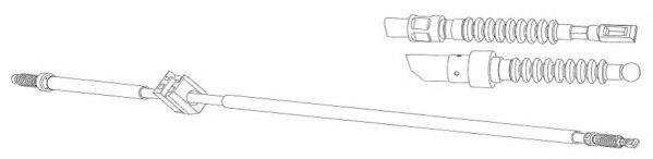 JURID 432890J Трос, стояночная тормозная система для AUDI A6 (Ауди А6) JURID 432890J Трос, стояночная тормозная система для AUDI A6 (Ауди А6)