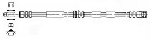 JURID 172583J Тормозной шланг для VOLKSWAGEN GOLF IV (Фольксваген Гольф 4) JURID 172583J Тормозной шланг для VOLKSWAGEN GOLF IV (Фольксваген Гольф 4)
