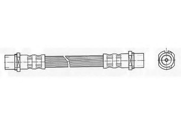 JURID 172490J Тормозной шланг для OPEL ASTRA G (Опель Астра г) JURID 172490J Тормозной шланг для OPEL ASTRA G (Опель Астра г)