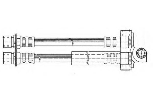 JURID 171272J Тормозной шланг для FORD TRANSIT (Форд Трансит) JURID 171272J Тормозной шланг для FORD TRANSIT (Форд Трансит)