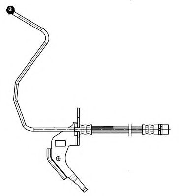 JURID 172692J Тормозной шланг для OPEL ASTRA G (Опель Астра г) JURID 172692J Тормозной шланг для OPEL ASTRA G (Опель Астра г)