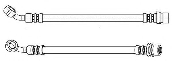 JURID 173007J Тормозной шланг для HONDA JAZZ II (Хонда Джаз 2) JURID 173007J Тормозной шланг для HONDA JAZZ II (Хонда Джаз 2)