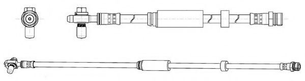 JURID 173259J Тормозной шланг для VOLKSWAGEN PASSAT (Фольксваген Пассат) JURID 173259J Тормозной шланг для VOLKSWAGEN PASSAT (Фольксваген Пассат)