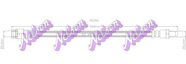 BROVEX-NELSON H1206 Тормозной шланг для SKODA (Шкода) BROVEX-NELSON H1206 Тормозной шланг для SKODA (Шкода)
