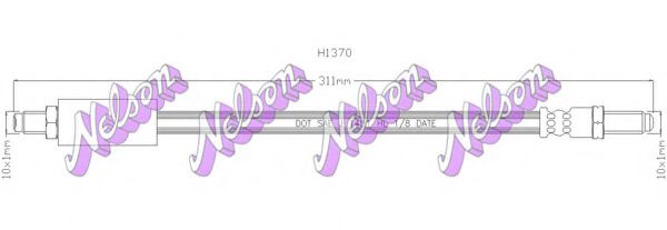 BROVEX-NELSON H1370 Тормозной шланг для FORD FIESTA (Форд Фиэста) BROVEX-NELSON H1370 Тормозной шланг для FORD FIESTA (Форд Фиэста)