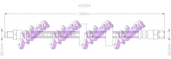 BROVEX-NELSON H3324 Тормозной шланг для AUDI 80 (Ауди 80) BROVEX-NELSON H3324 Тормозной шланг для AUDI 80 (Ауди 80)