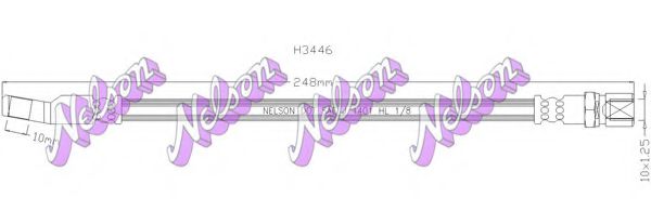 BROVEX-NELSON H3446 Тормозной шланг для LANCIA (Лансиа/лянча) BROVEX-NELSON H3446 Тормозной шланг для LANCIA (Лансиа/лянча)