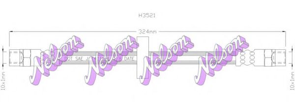 BROVEX-NELSON H3521 Тормозной шланг для AUDI 100 (Ауди 100) BROVEX-NELSON H3521 Тормозной шланг для AUDI 100 (Ауди 100)