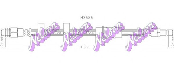 BROVEX-NELSON H3629 Тормозной шланг для LANCIA (Лансиа/лянча) BROVEX-NELSON H3629 Тормозной шланг для LANCIA (Лансиа/лянча)