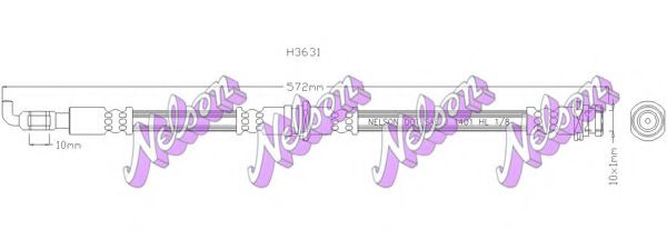 BROVEX-NELSON H3631 Тормозной шланг для MAZDA (Мазда) BROVEX-NELSON H3631 Тормозной шланг для MAZDA (Мазда)