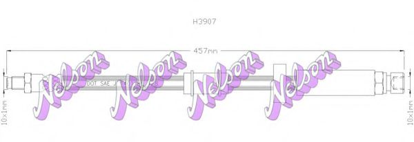 BROVEX-NELSON H3907 Тормозной шланг для FIAT DUCATO (Фиат Дукато) BROVEX-NELSON H3907 Тормозной шланг для FIAT DUCATO (Фиат Дукато)
