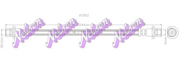 BROVEX-NELSON H3912Q Тормозной шланг для HONDA CIVIC VI (Хонда Цивик 6) BROVEX-NELSON H3912Q Тормозной шланг для HONDA CIVIC VI (Хонда Цивик 6)