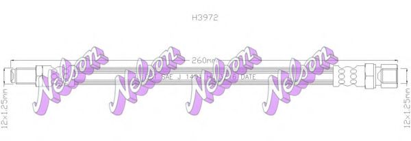 BROVEX-NELSON H3972 Шланг сцепления для LADA SIGNET (Лада Сигнэт) BROVEX-NELSON H3972 Шланг сцепления для LADA SIGNET (Лада Сигнэт)