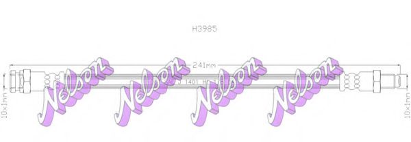 BROVEX-NELSON H3985 Тормозной шланг для MITSUBISHI (Митсубиши/митсубиси) BROVEX-NELSON H3985 Тормозной шланг для MITSUBISHI (Митсубиши/митсубиси)