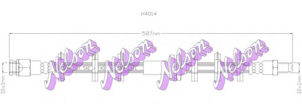 BROVEX-NELSON H4014 Тормозной шланг для FIAT CROMA (Фиат Cрома) BROVEX-NELSON H4014 Тормозной шланг для FIAT CROMA (Фиат Cрома)