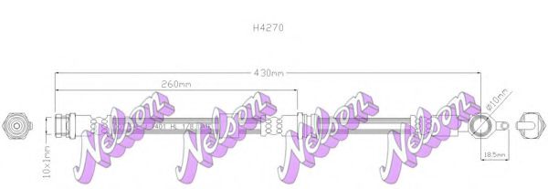 BROVEX-NELSON H4270 Тормозной шланг для MAZDA (Мазда) BROVEX-NELSON H4270 Тормозной шланг для MAZDA (Мазда)
