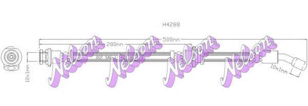 BROVEX-NELSON H4288 Тормозной шланг для NISSAN (Ниссан) BROVEX-NELSON H4288 Тормозной шланг для NISSAN (Ниссан)