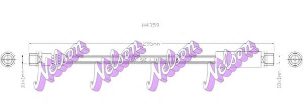 BROVEX-NELSON H4359 Тормозной шланг для AUDI A6 (Ауди А6) BROVEX-NELSON H4359 Тормозной шланг для AUDI A6 (Ауди А6)
