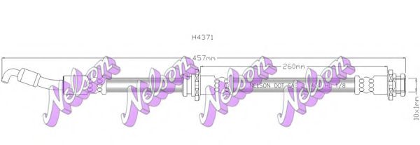 BROVEX-NELSON H4371 Тормозной шланг для NISSAN (Ниссан) BROVEX-NELSON H4371 Тормозной шланг для NISSAN (Ниссан)