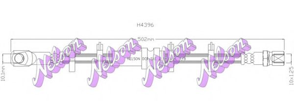 BROVEX-NELSON H4396 Тормозной шланг для LANCIA (Лансиа/лянча) BROVEX-NELSON H4396 Тормозной шланг для LANCIA (Лансиа/лянча)