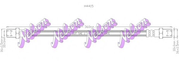 BROVEX-NELSON H4415 Тормозной шланг для SUZUKI (Сузуки) BROVEX-NELSON H4415 Тормозной шланг для SUZUKI (Сузуки)