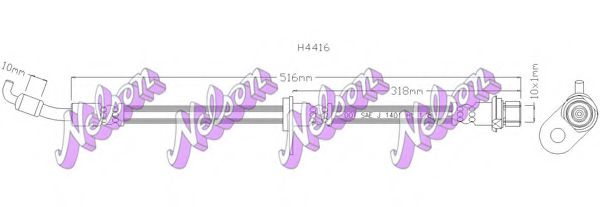BROVEX-NELSON H4416 Тормозной шланг для TOYOTA (Тойота/тоета) BROVEX-NELSON H4416 Тормозной шланг для TOYOTA (Тойота/тоета)