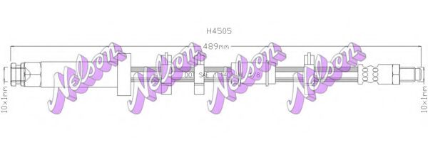 BROVEX-NELSON H4505 Тормозной шланг для FIAT DUCATO (Фиат Дукато) BROVEX-NELSON H4505 Тормозной шланг для FIAT DUCATO (Фиат Дукато)