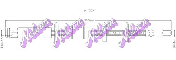 BROVEX-NELSON H4534 Тормозной шланг для LANCIA (Лансиа/лянча) BROVEX-NELSON H4534 Тормозной шланг для LANCIA (Лансиа/лянча)