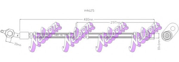 BROVEX-NELSON H4625 Тормозной шланг для LEXUS ES (Лексус Эс) BROVEX-NELSON H4625 Тормозной шланг для LEXUS ES (Лексус Эс)
