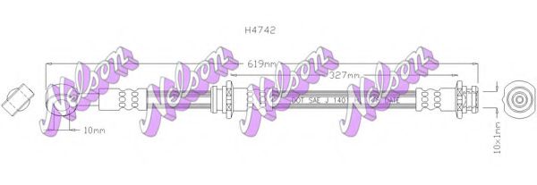 BROVEX-NELSON H4742 Тормозной шланг для NISSAN MAXIMA IV (Ниссан Маxима иv) BROVEX-NELSON H4742 Тормозной шланг для NISSAN MAXIMA IV (Ниссан Маxима иv)