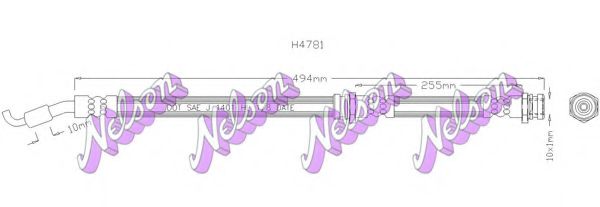 BROVEX-NELSON H4781 Тормозной шланг для MAZDA (Мазда) BROVEX-NELSON H4781 Тормозной шланг для MAZDA (Мазда)