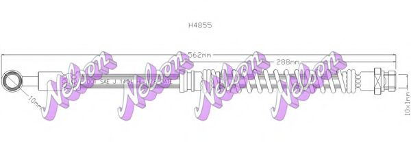 BROVEX-NELSON H4855 Тормозной шланг для MITSUBISHI FTO (Митсубиши/митсубиси Фто) BROVEX-NELSON H4855 Тормозной шланг для MITSUBISHI FTO (Митсубиши/митсубиси Фто)