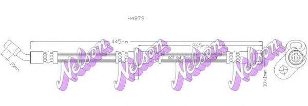BROVEX-NELSON H4879 Тормозной шланг для HONDA CIVIC V (Хонда Цивик 5) BROVEX-NELSON H4879 Тормозной шланг для HONDA CIVIC V (Хонда Цивик 5)