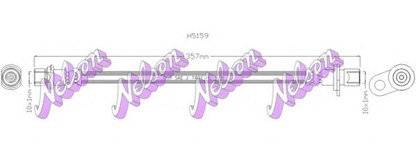 BROVEX-NELSON H5159 Тормозной шланг для TOYOTA (Тойота/тоета) BROVEX-NELSON H5159 Тормозной шланг для TOYOTA (Тойота/тоета)