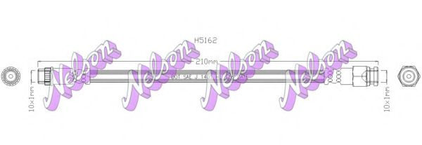 BROVEX-NELSON H5162 Тормозной шланг для PEUGEOT RCZ (Пежо Рcз) BROVEX-NELSON H5162 Тормозной шланг для PEUGEOT RCZ (Пежо Рcз)