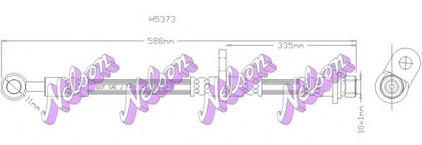 BROVEX-NELSON H5373 Тормозной шланг для HONDA (Хонда) BROVEX-NELSON H5373 Тормозной шланг для HONDA (Хонда)