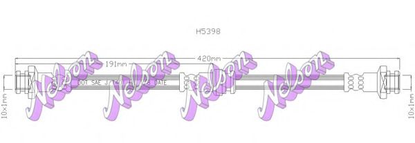 BROVEX-NELSON H5398 Тормозной шланг для SUZUKI (Сузуки) BROVEX-NELSON H5398 Тормозной шланг для SUZUKI (Сузуки)